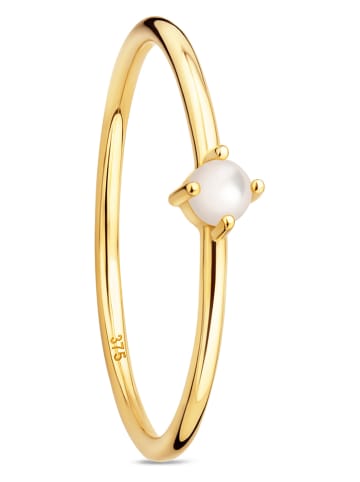 Diamant Exquis Gouden ring met parel