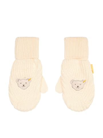 Steiff Rękawiczki w kolorze kremowym