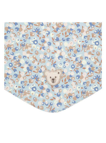 Steiff Szal w kolorze błękitno-beżowym