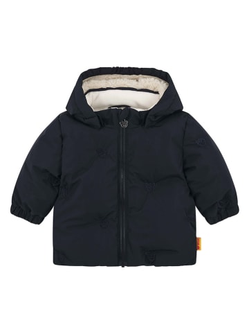 Steiff Doorgestikte jas zwart