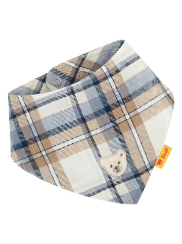 Steiff Halstuch in Beige/ Blau