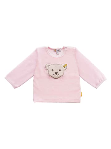 Steiff 3tlg. Outfit in Rosa/ Weiß