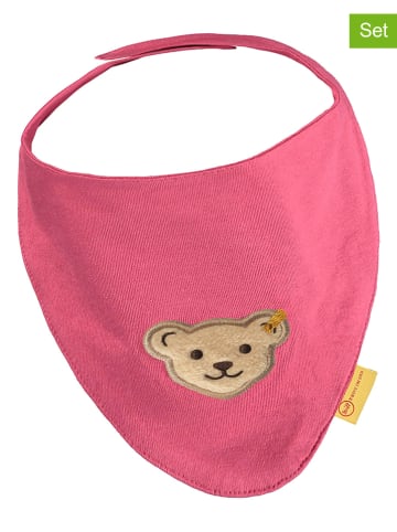 Steiff 2-delige set: halsdoeken roze