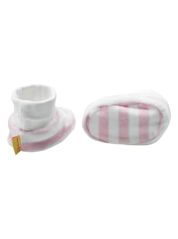 Steiff 3tlg. Outfit in Rosa/ Weiß