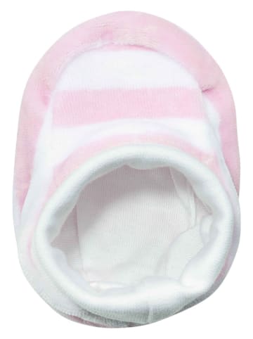 Steiff 3tlg. Outfit in Rosa/ Weiß