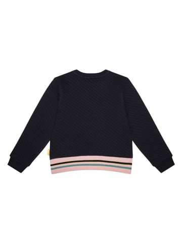 Steiff Bluza w kolorze czarno-jasnoróżowym