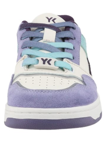 Lurchi Leder-Sneakers "Golya" in Blau/ Weiß