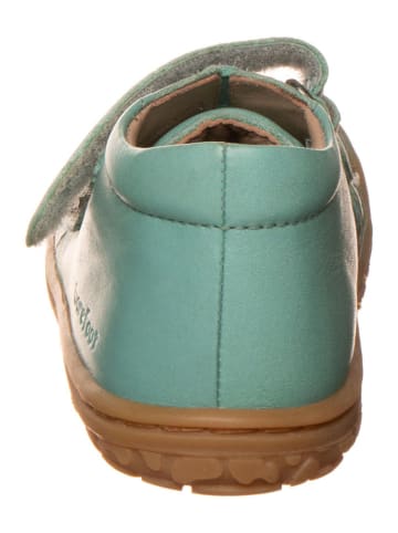 Lurchi Skórzane buty w kolorze turkusowym do nauki chodzenia