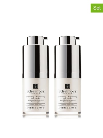 Able Skincare 2-delige set: oogserum "Total-Lifting & Replenishing", elk 15 ml