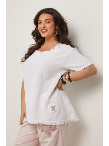 Curvy Lady Bluse in Weiß