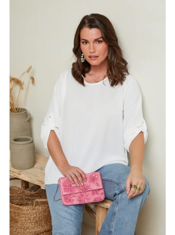 Curvy Lady Bluse in Weiß