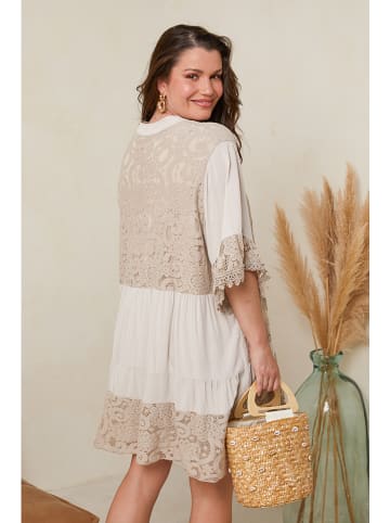 Curvy Lady Kleid in Beige