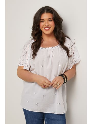 Curvy Lady Bluse in Weiß