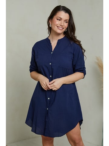 Curvy Lady Kleid in Dunkelblau