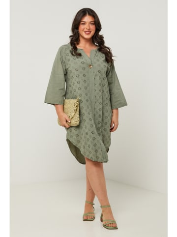 Curvy Lady Kleid in Khaki