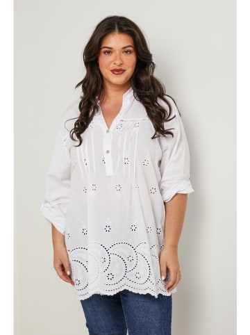 Curvy Lady Tunika in Weiß