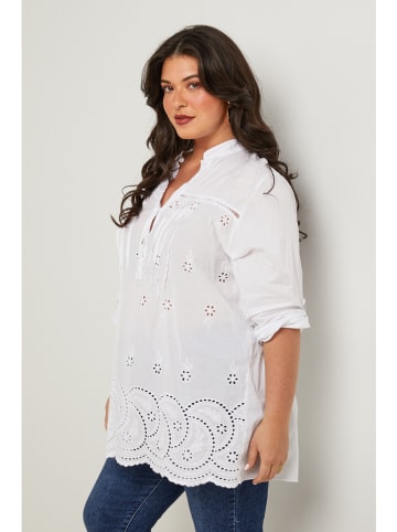 Curvy Lady Tunika in Weiß