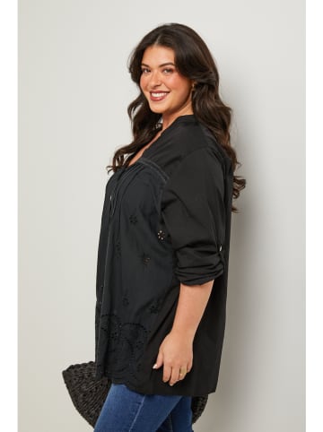 Curvy Lady Tunika in Schwarz