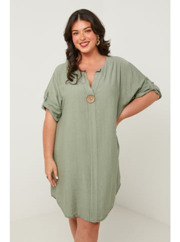 Curvy Lady Kleid in Khaki