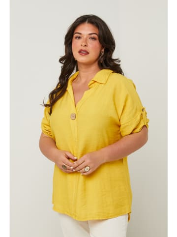 Curvy Lady Bluzka w kolorze żółtym