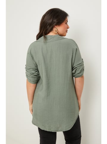 Curvy Lady Bluzka w kolorze khaki