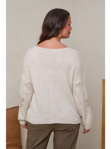 Curvy Lady Pullover in Beige