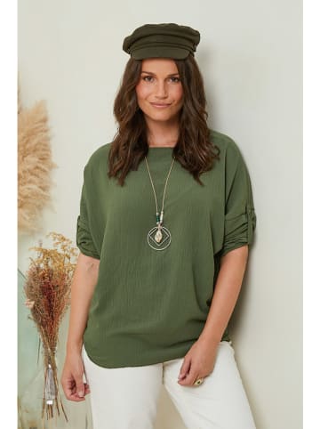 Curvy Lady Bluzka w kolorze khaki