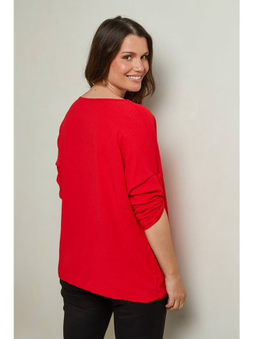 Curvy Lady Bluse in Rot