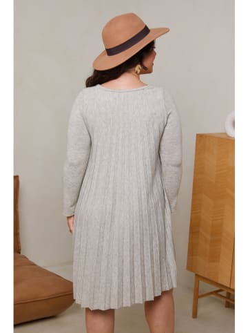 Curvy Lady Kleid in Grau