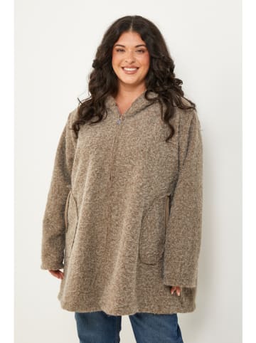 Curvy Lady Übergangsjacke in Beige