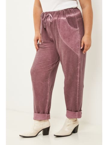 Curvy Lady Spodnie w kolorze jasnoróżowym