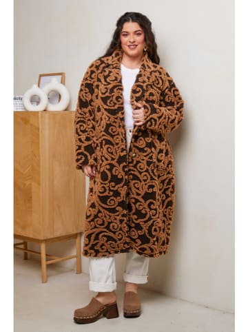 Curvy Lady Płaszcz przejściowy w kolorze brązowym