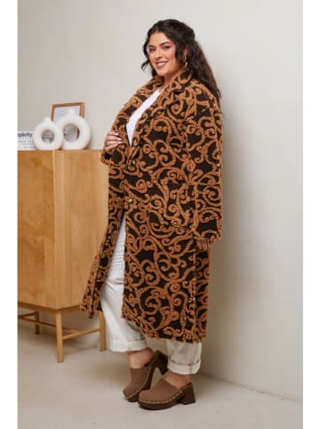 Curvy Lady Übergangsmantel in Braun