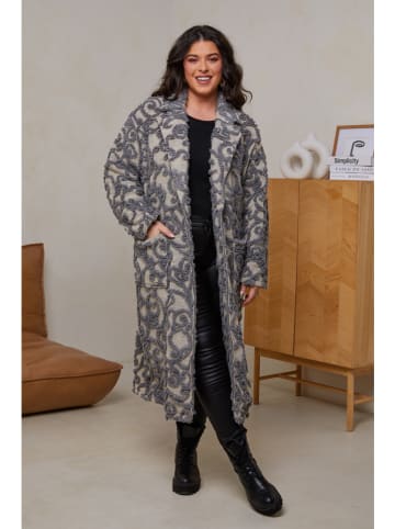 Curvy Lady Płaszcz przejściowy w kolorze szarym