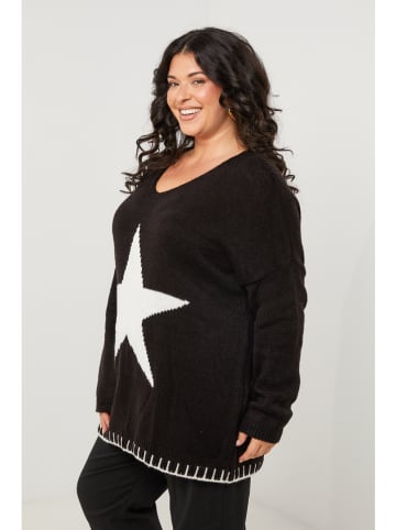 Curvy Lady Pullover in Schwarz