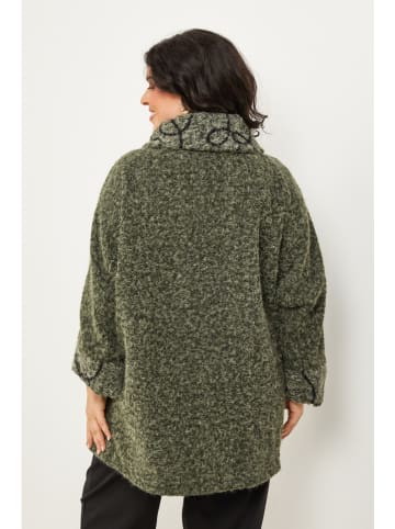 Curvy Lady Übergangsmantel in Khaki