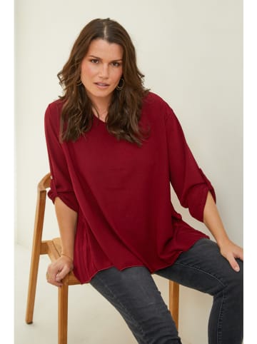 Curvy Lady Bluzka w kolorze bordowym