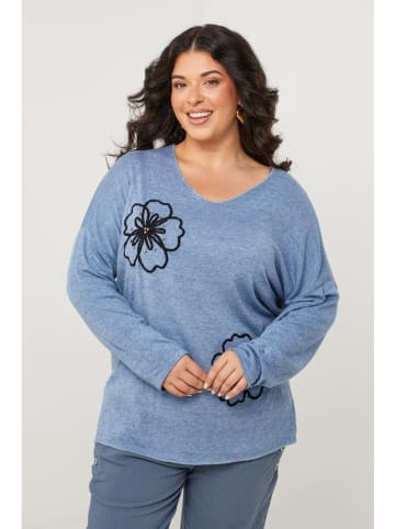 Curvy Lady Longsleeve in Hellblau