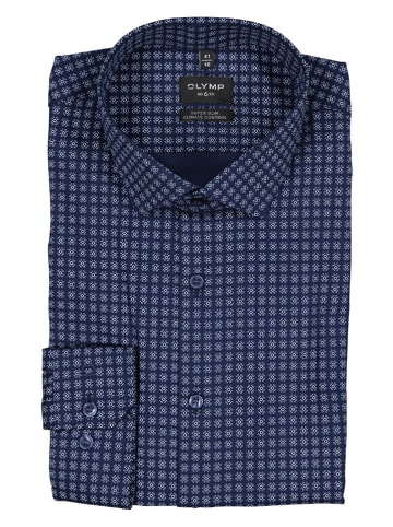 OLYMP Hemd "No 6" - Super Slim - in Dunkelblau