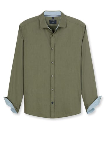 OLYMP Koszula "Casual" - Regular fit - w kolorze zielonym