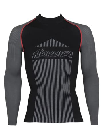 NORDICA Thermounterhemd in Schwarz/ Grau