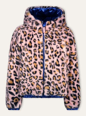 B.Nosy Omkeerbare doorgestikte jas "Jessie" blauw/lichtroze