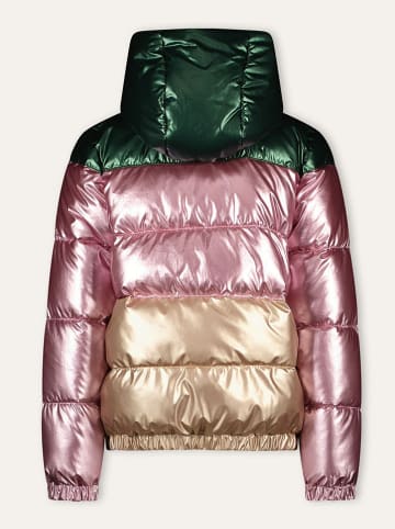 B.Nosy Kurtka pikowana "Jane" w kolorze zielono-jasnoróżowym