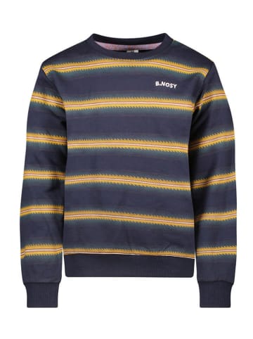 B.Nosy Sweatshirt "Scott" donkerblauw/geel