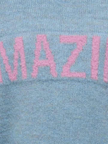 KIDS ONLY Pullover "Amour" in Hellblau/ Rosa
