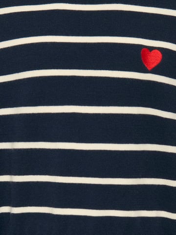 KIDS ONLY Sweter "Amy" w kolorze granatowo-kremowym