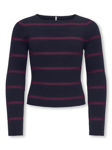 KIDS ONLY Trui "Ibi" donkerblauw/paars