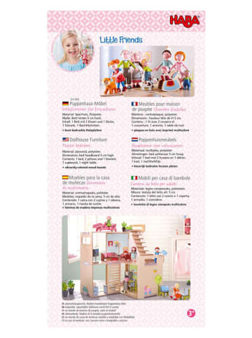 Haba Puppenmöbel "Schlafzimmer" - ab 3 Jahren