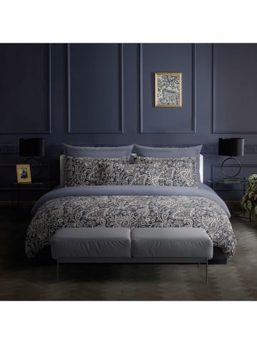 maison héritage PARIS 2er-Set: Satin-Kissenbezüge "Indienne" in Grau/ Taupe