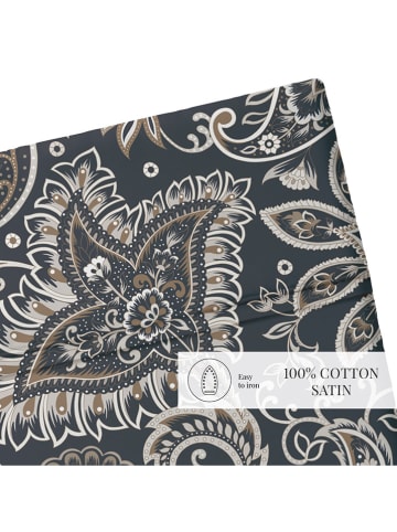 maison héritage PARIS Prześcieradło w kolorze szarobrązowo-szarym